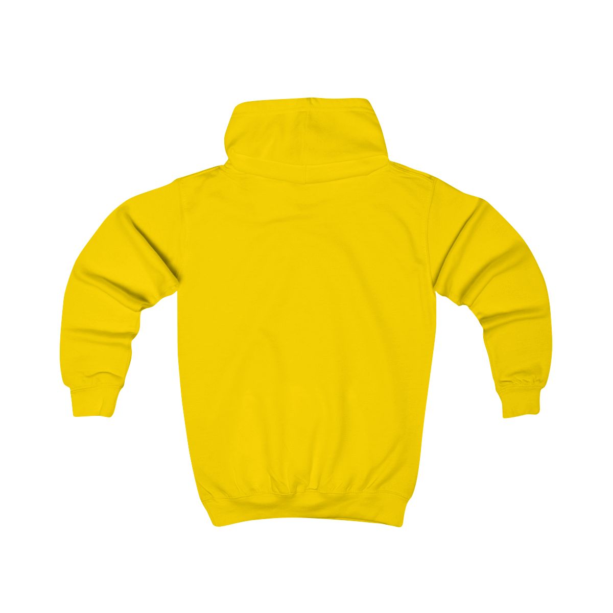 Hoodie barn – Solgul – baksida