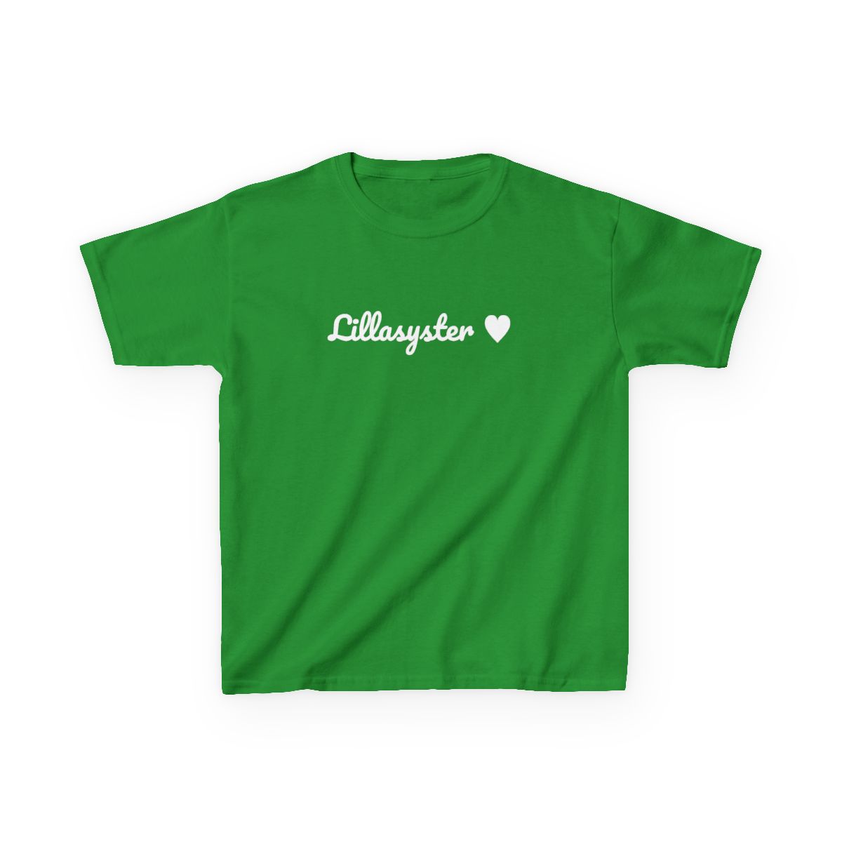 Lillasyster t-shirt barn – Irländsk grön