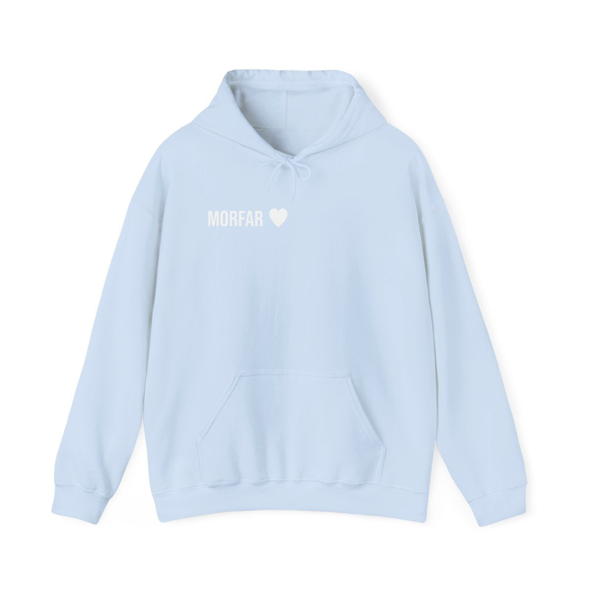 Morfar ♥ hoodie vuxen – Ljusblå