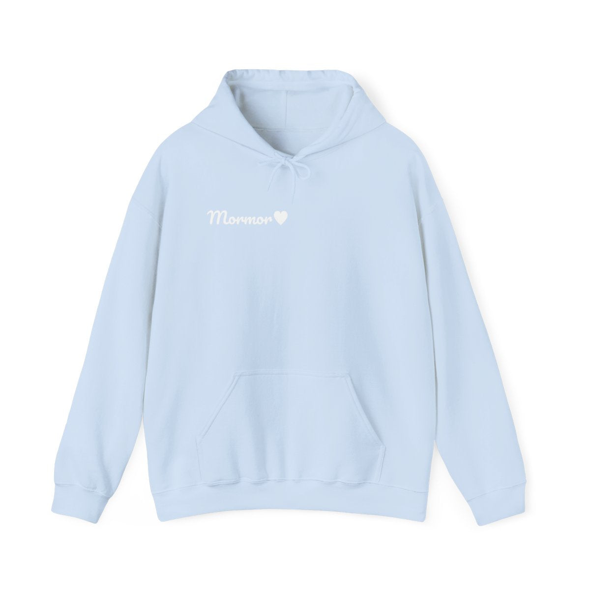 Mormor♥ hoodie vuxen – Ljusblå