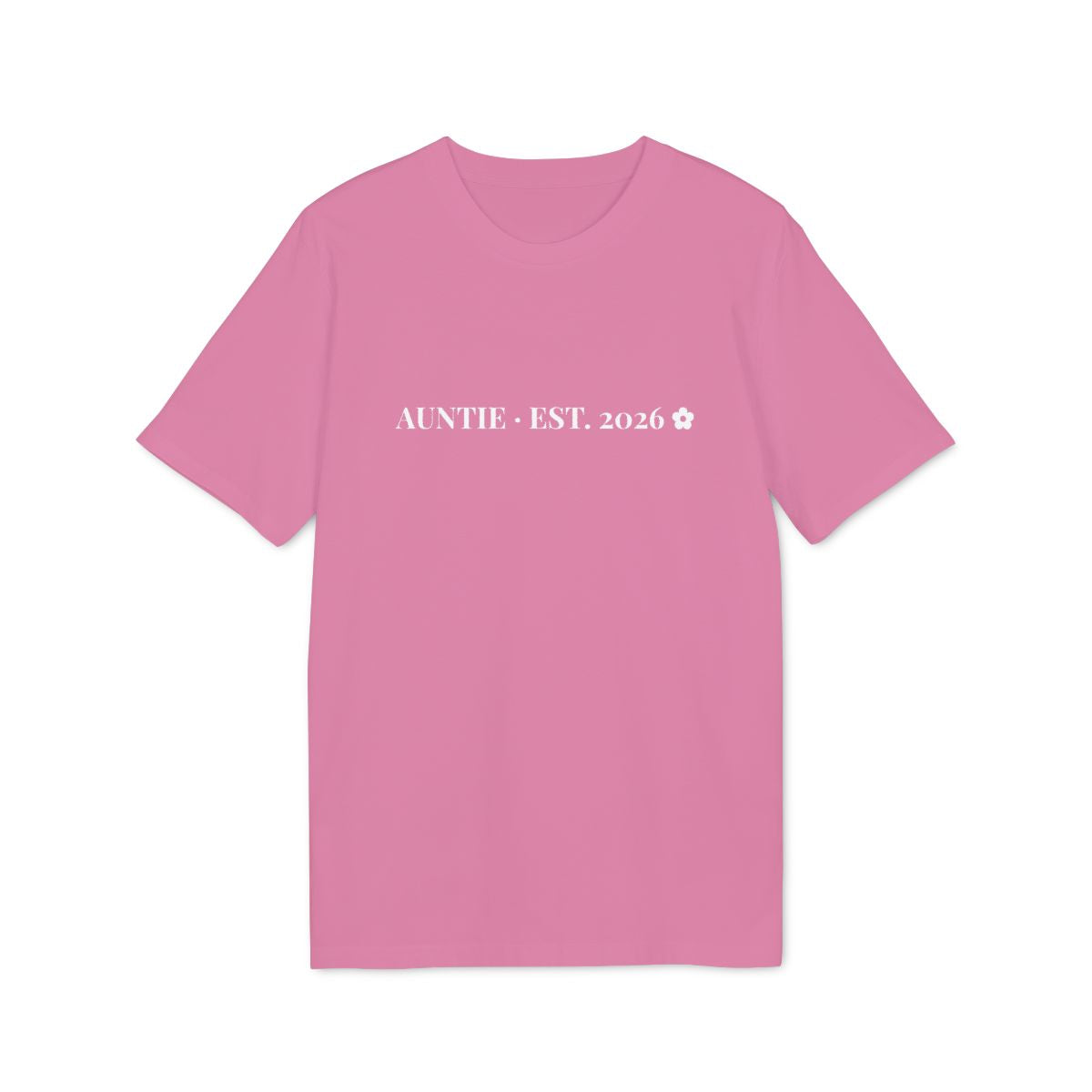 Auntie t-shirt premium – Ljusrosa