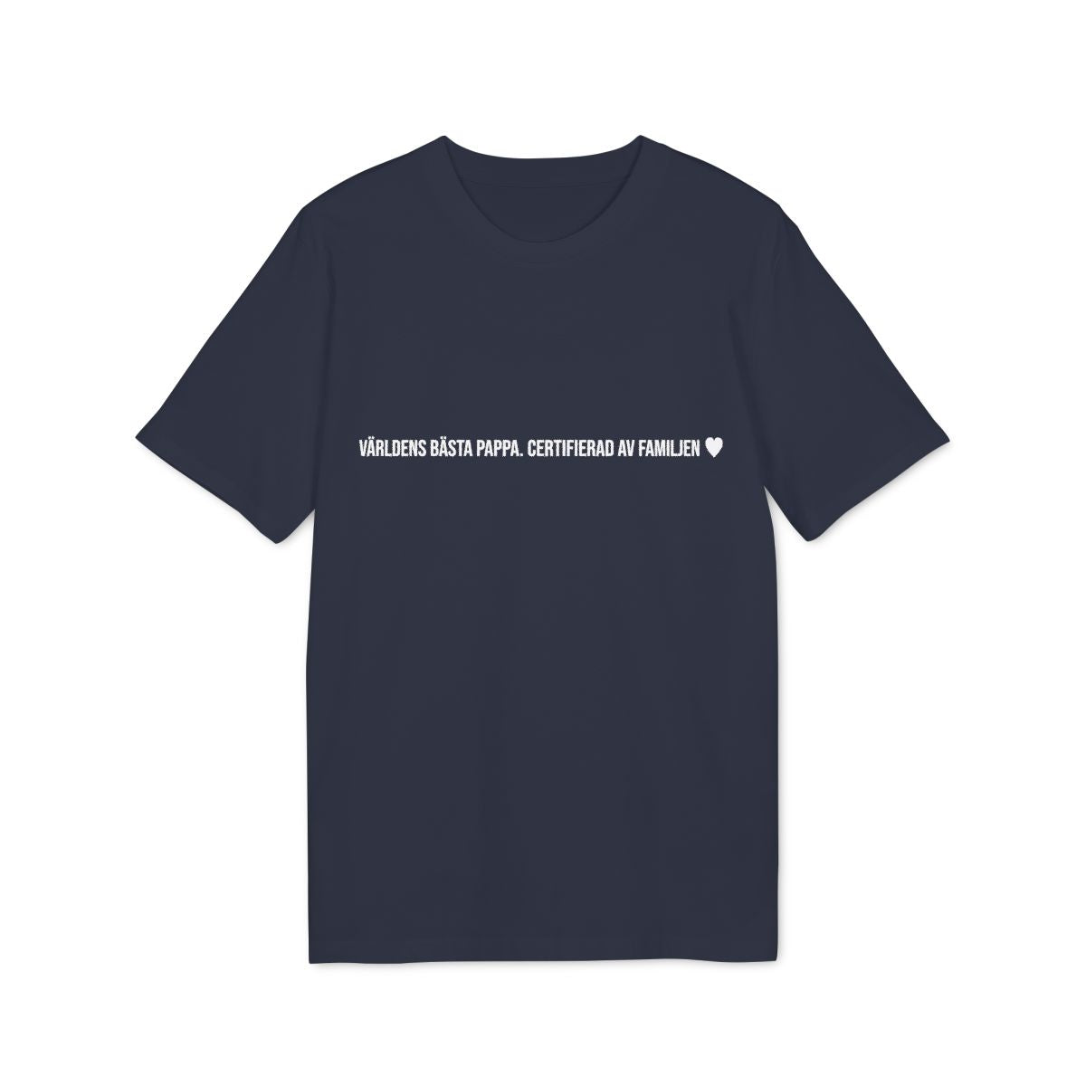 Certifierad av familjen t-shirt premium – Marinblå