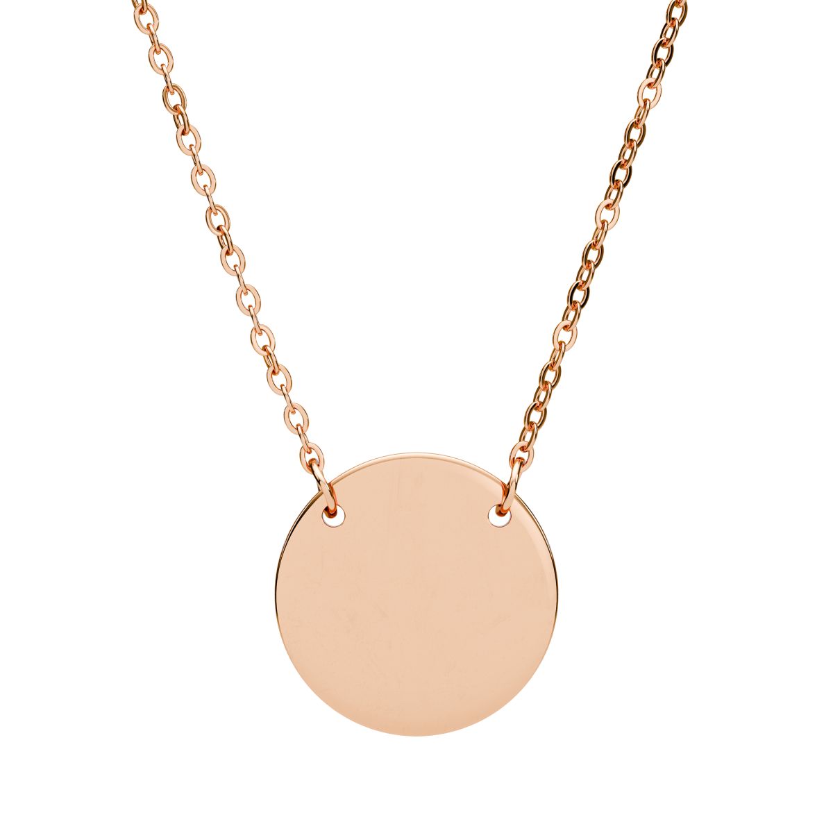 Cirkelhalsband – Roséguld (18K PVD)