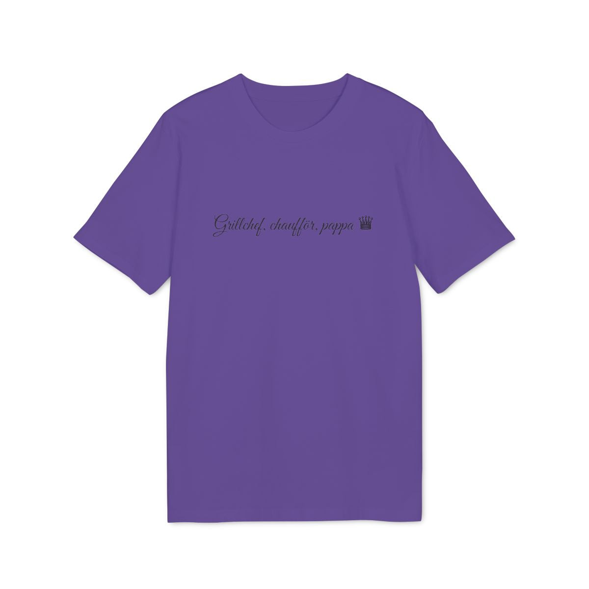 Grillchef-pappa t-shirt premium – Lila
