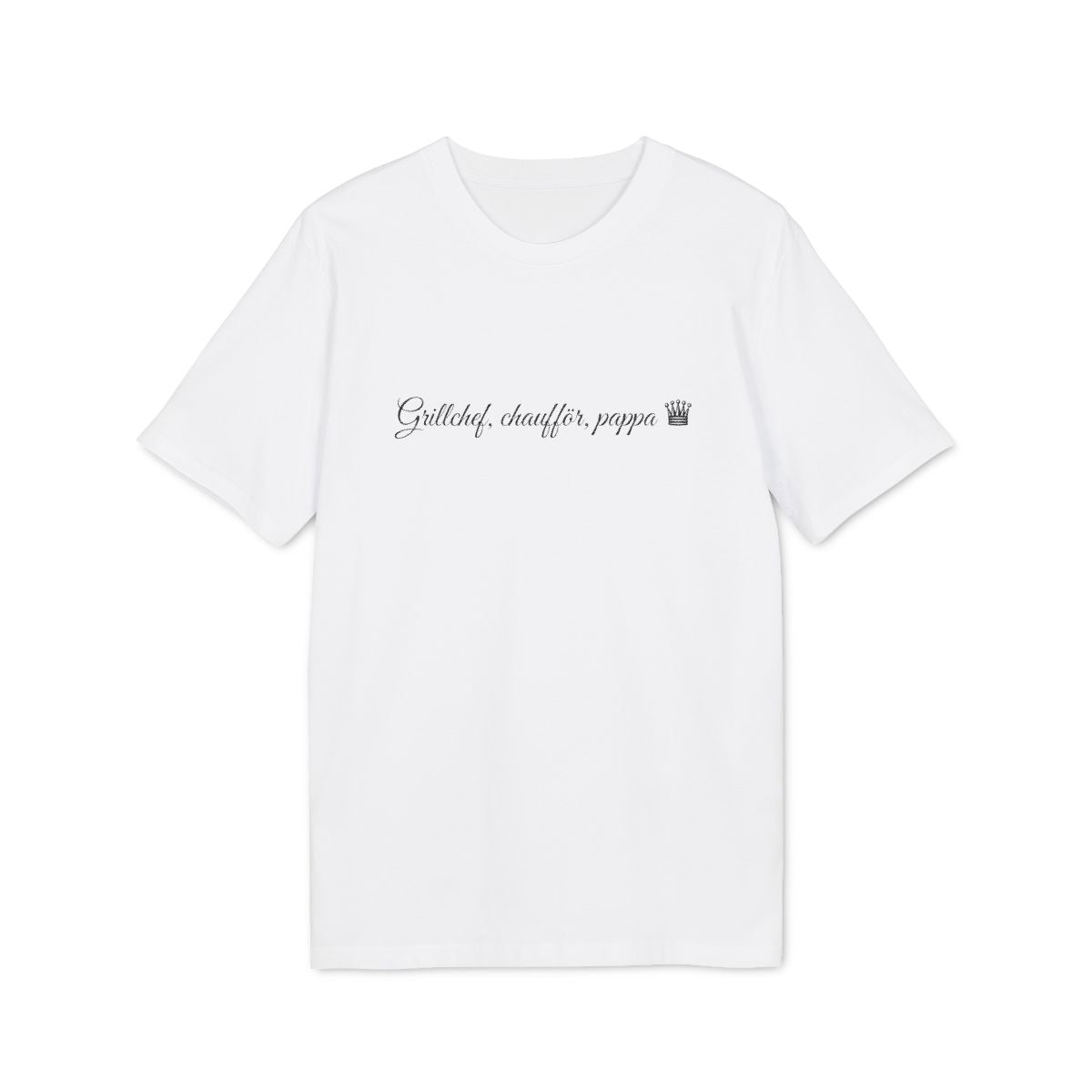 Grillchef-pappa t-shirt premium – Vit
