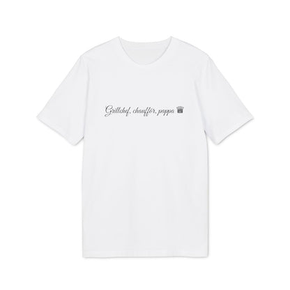 Grillchef-pappa t-shirt premium – Vit