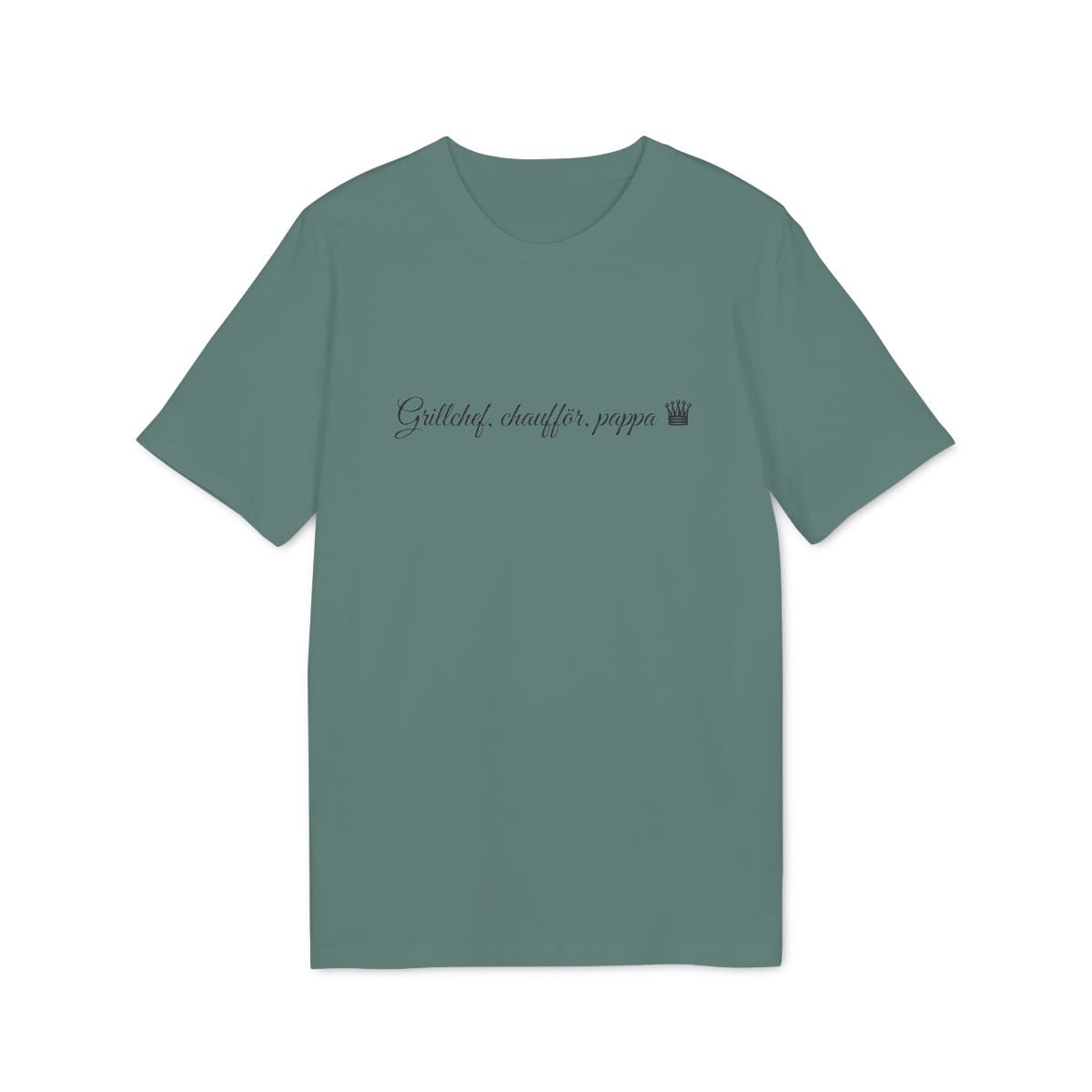 Grillchef-pappa t-shirt premium – Grön