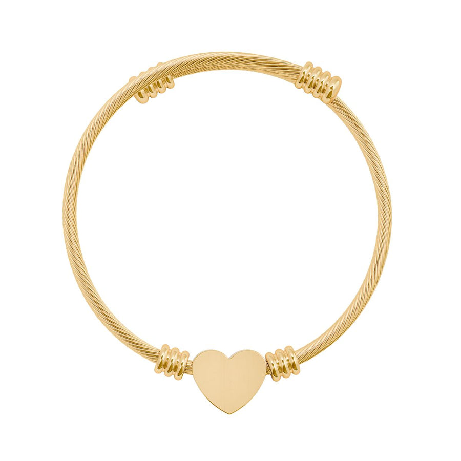 Hjärtarmband – Guld (18K PVD)
