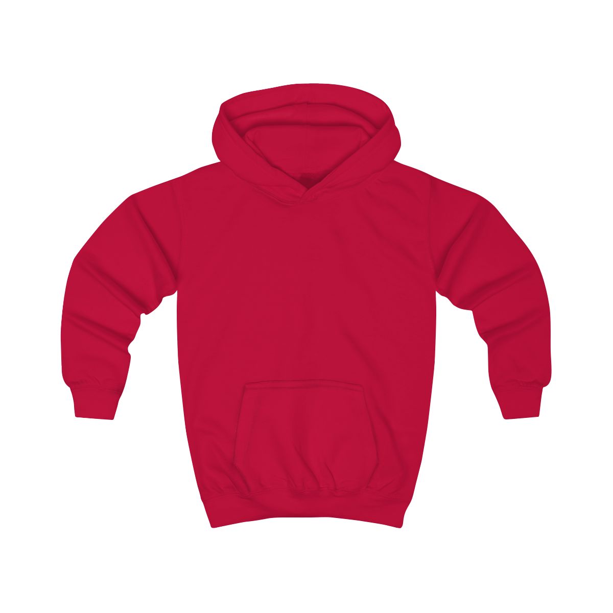 Hoodie barn – Eldröd