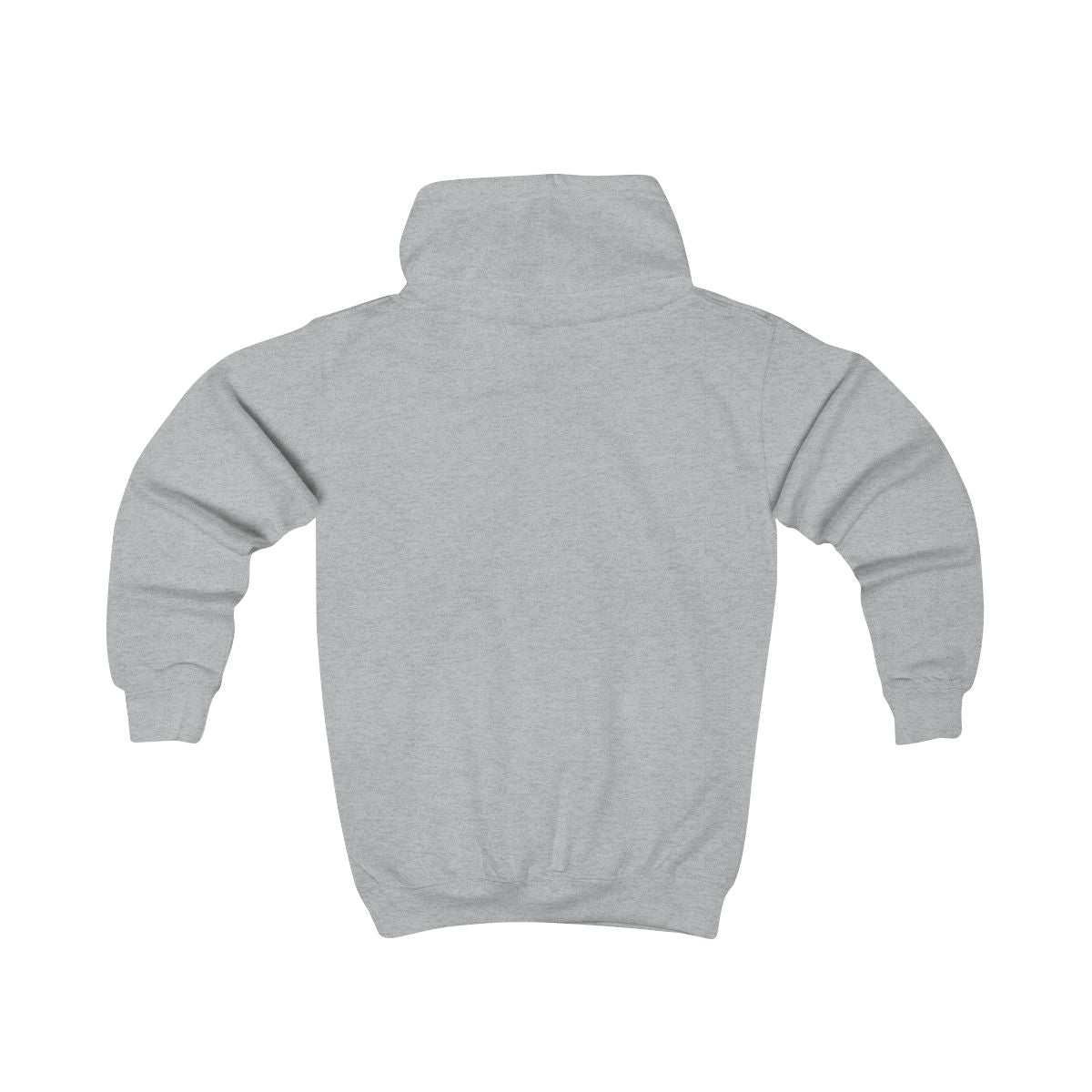 Hoodie barn – Gråmelerad – baksida