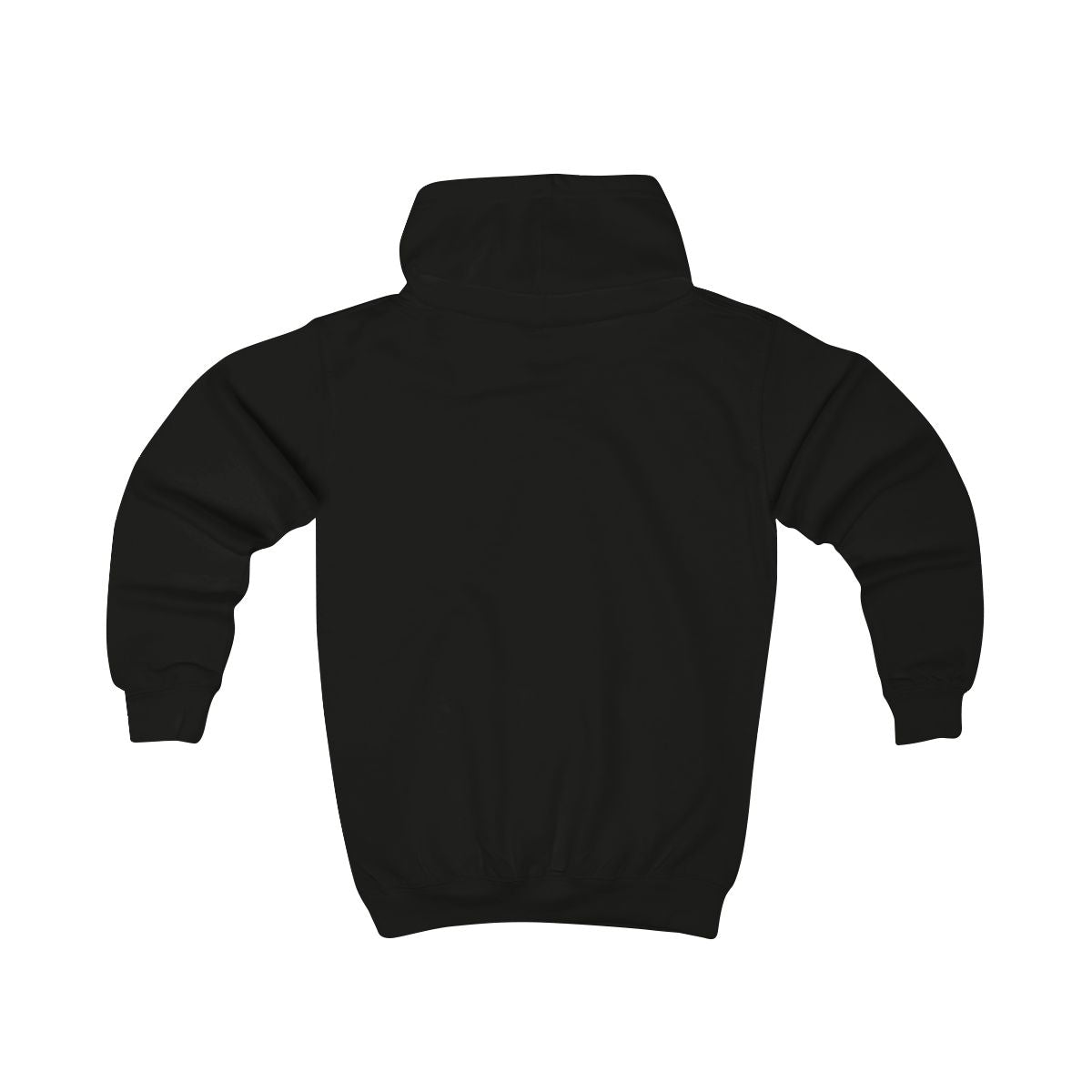 Hoodie barn – Kolsvart – baksida