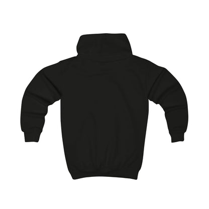 Hoodie barn – Kolsvart – baksida