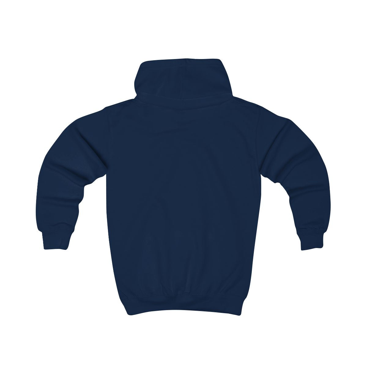 Hoodie barn – Oxford-marinblå – baksida