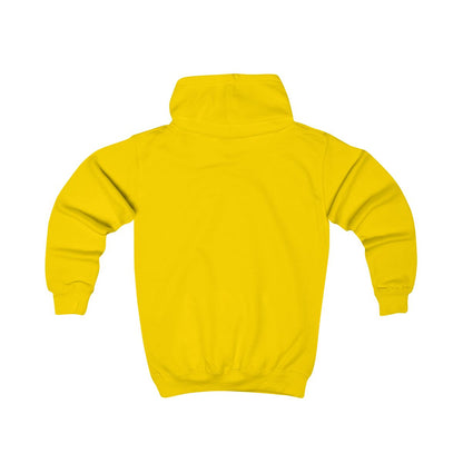 Hoodie barn – Solgul – baksida