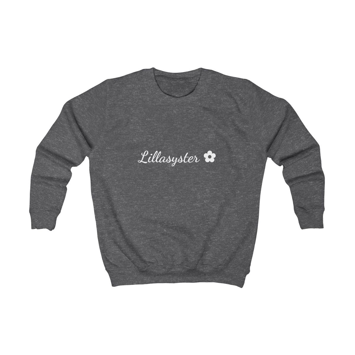 Lillasyster ✿ sweatshirt barn – Kolgrå