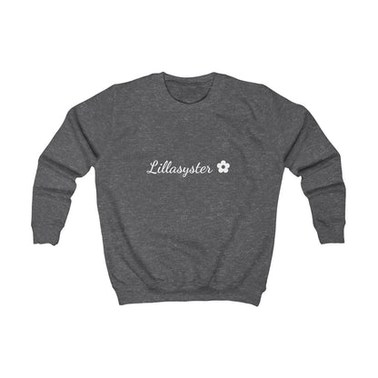 Lillasyster ✿ sweatshirt barn – Kolgrå