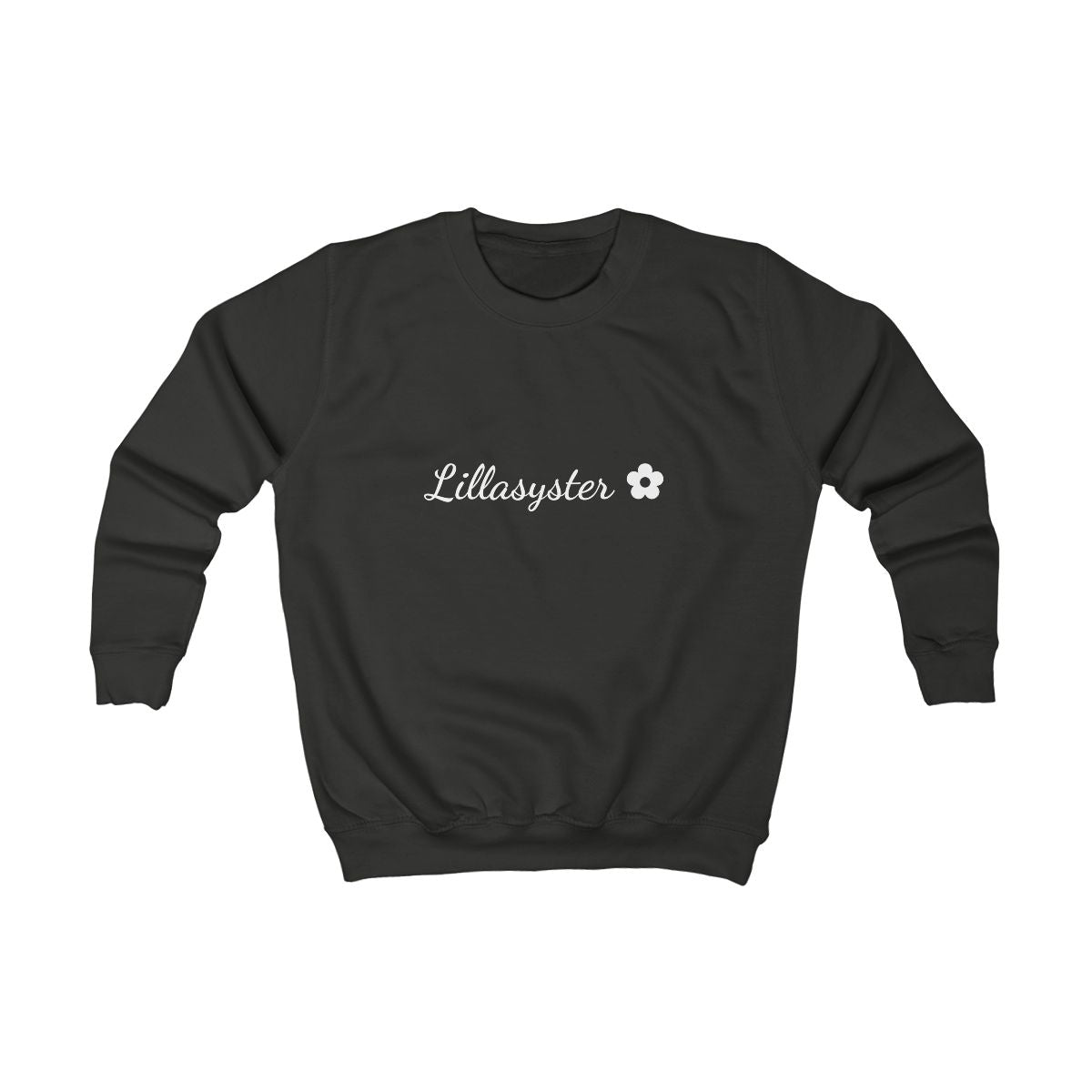 Lillasyster ✿ sweatshirt barn – Kolsvart