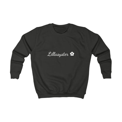 Lillasyster ✿ sweatshirt barn – Kolsvart