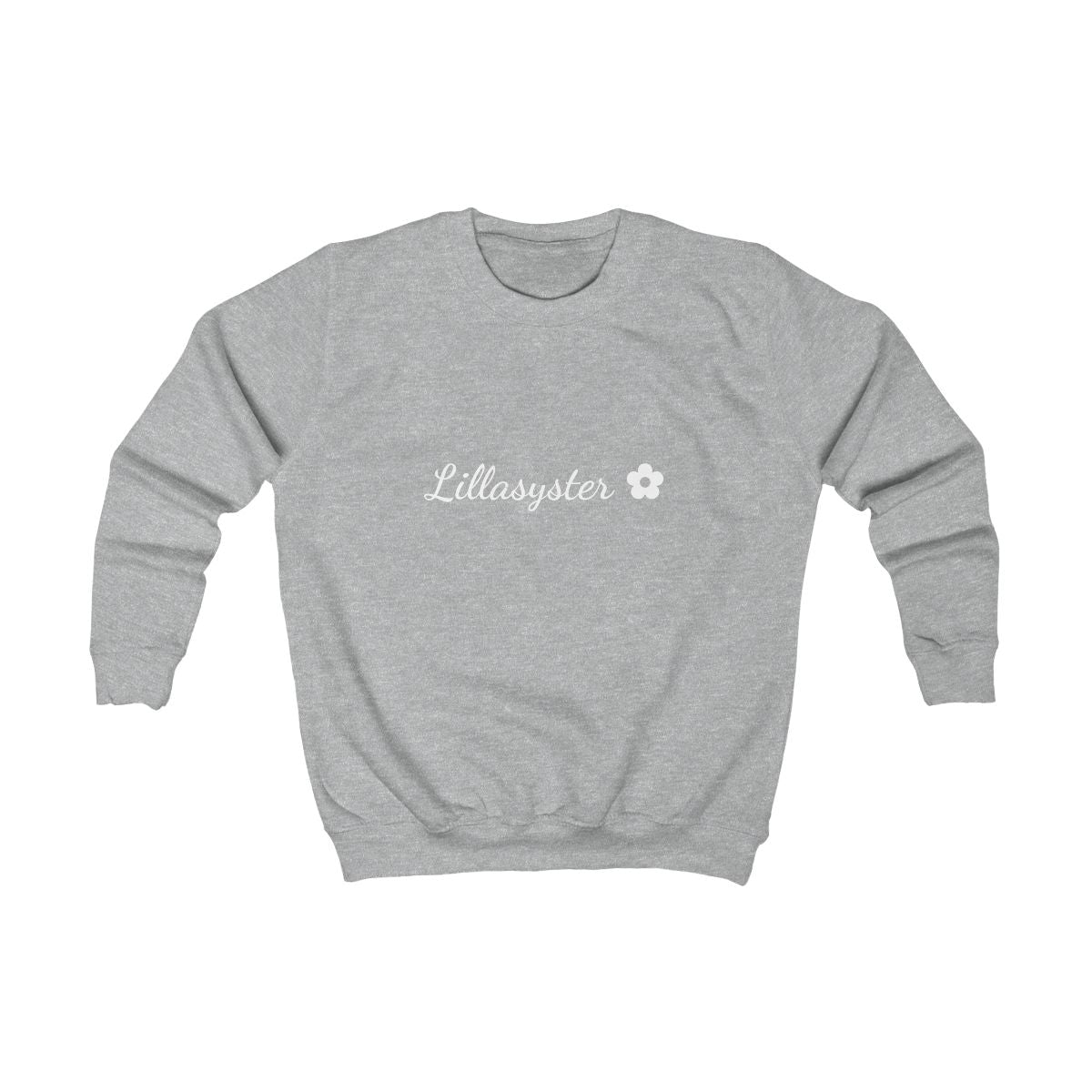 Lillasyster ✿ sweatshirt barn – Gråmelerad