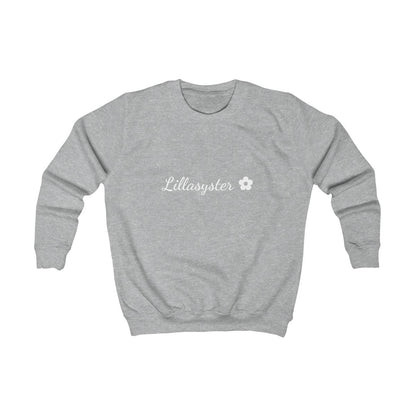 Lillasyster ✿ sweatshirt barn – Gråmelerad