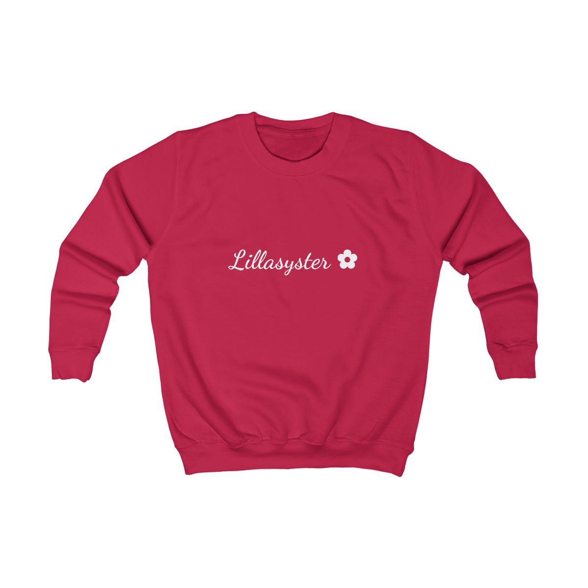 Lillasyster ✿ sweatshirt barn – Eldröd