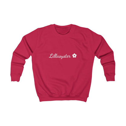 Lillasyster ✿ sweatshirt barn – Eldröd