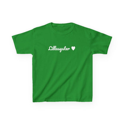 Lillasyster t-shirt barn – Irländsk grön