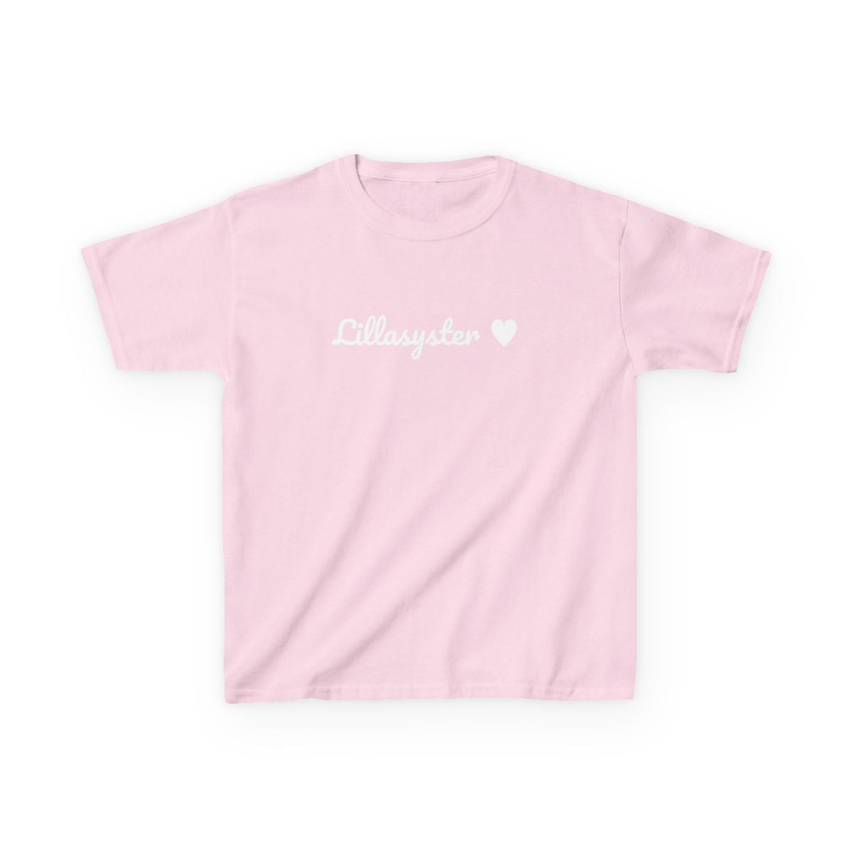 Lillasyster t-shirt barn – Ljusrosa