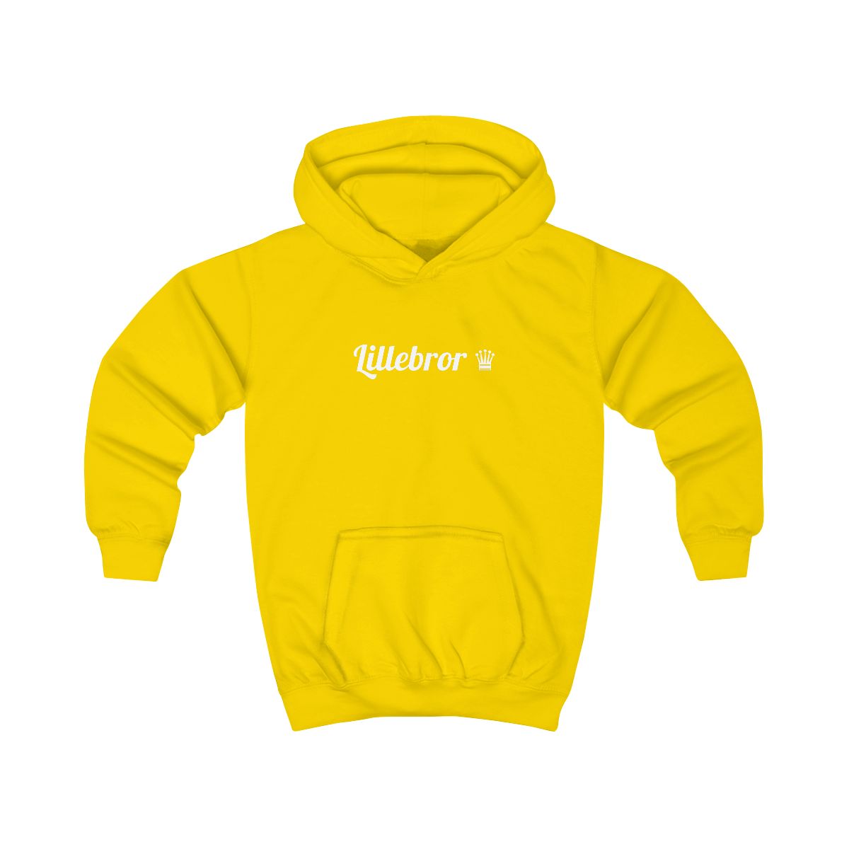 Lillebror ♛ hoodie barn – Solgul