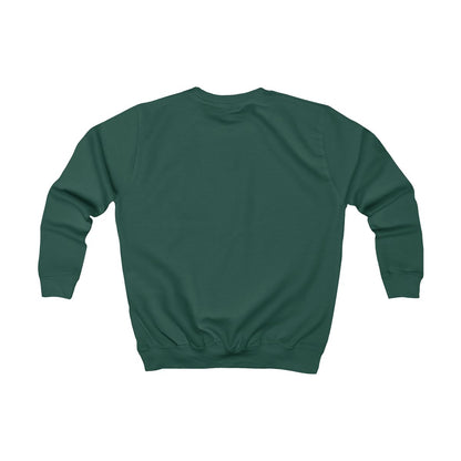 Lillebror ♛ sweatshirt barn – Flaskgrön – baksida