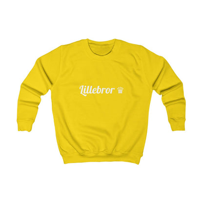 Lillebror ♛ sweatshirt barn – Solgul