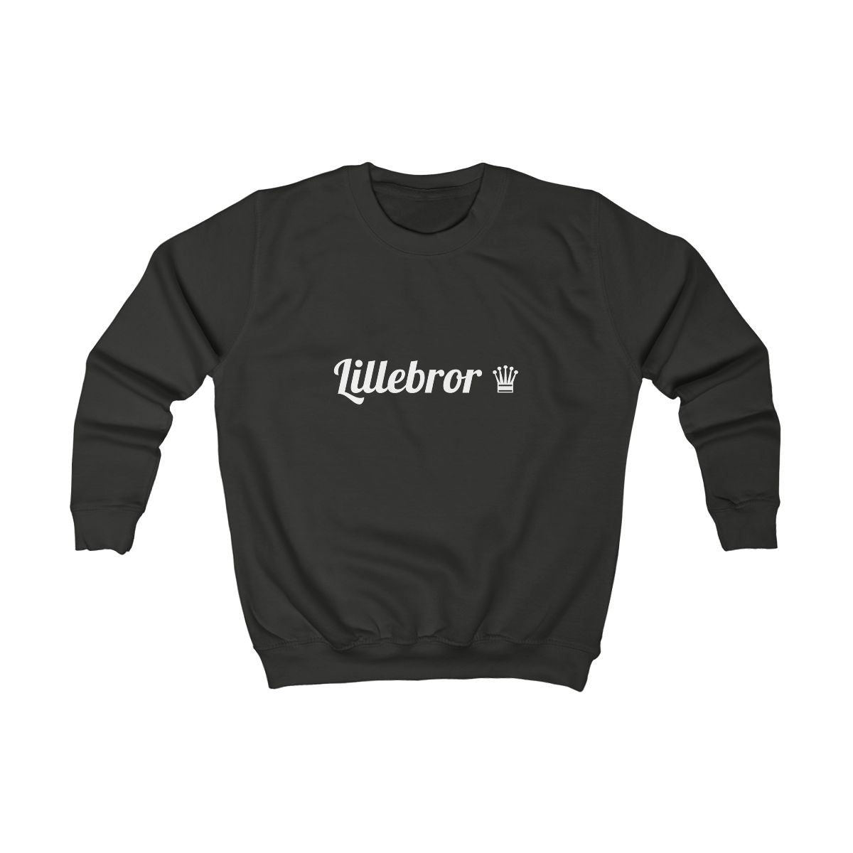 Lillebror ♛ sweatshirt barn – Kolsvart