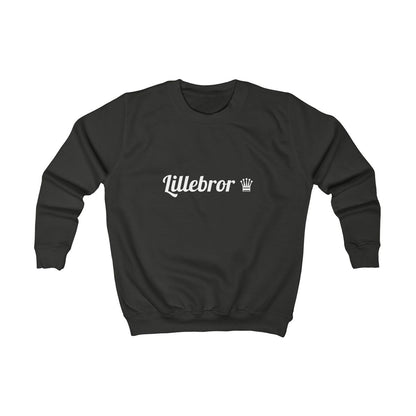 Lillebror ♛ sweatshirt barn – Kolsvart