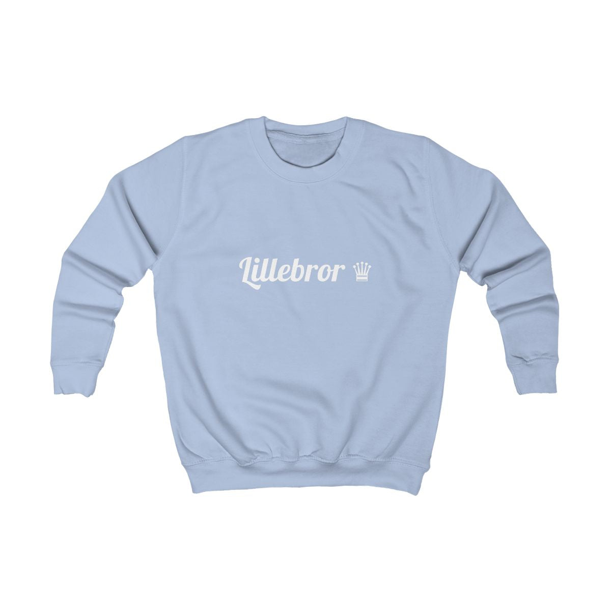 Lillebror ♛ sweatshirt barn – Himmelsblå