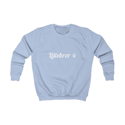 Lillebror ♛ sweatshirt barn – Himmelsblå
