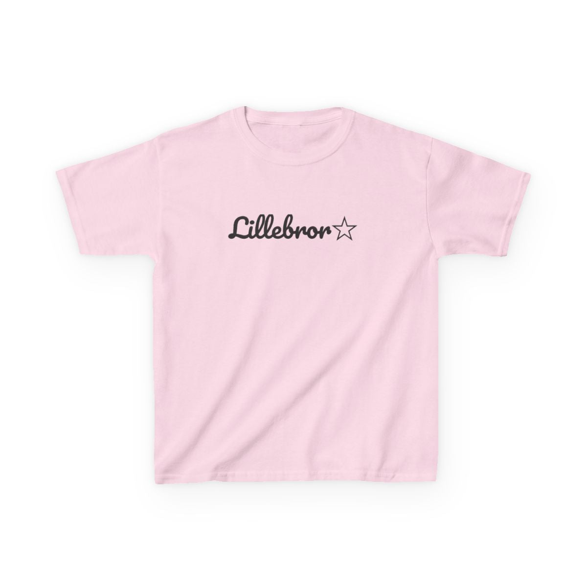 Lillebror t-shirt barn – Ljusrosa