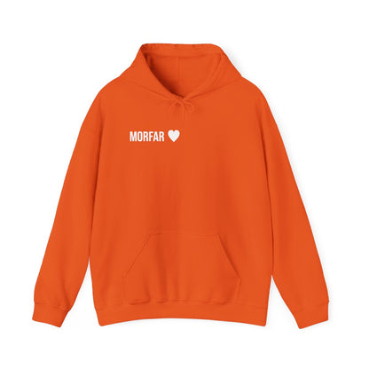 Morfar ♥ hoodie vuxen – Orange