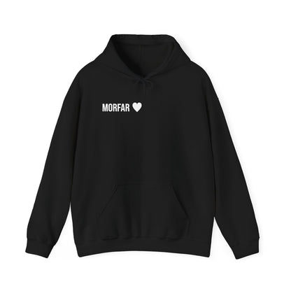 Morfar ♥ hoodie vuxen – Svart