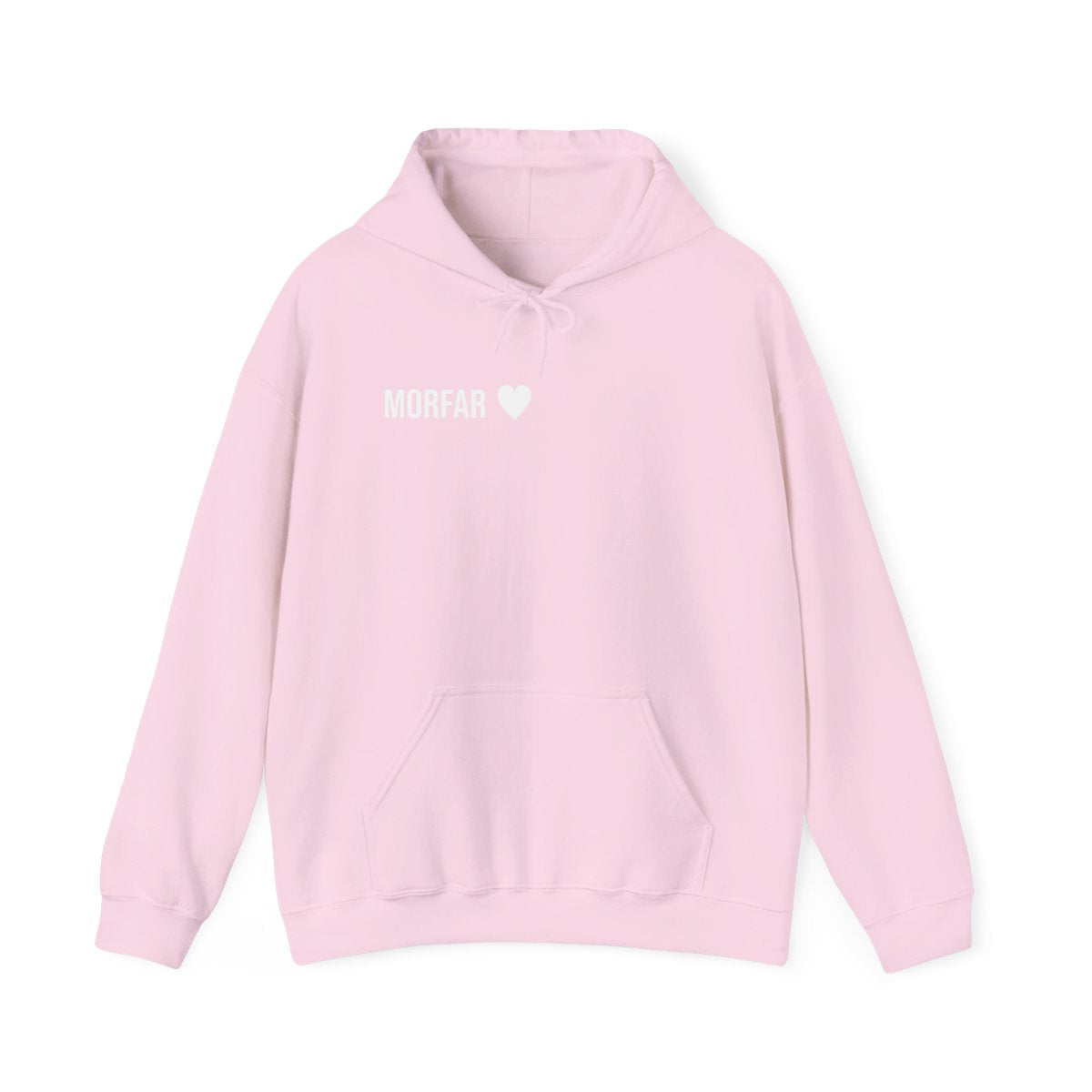 Morfar ♥ hoodie vuxen – Ljusrosa