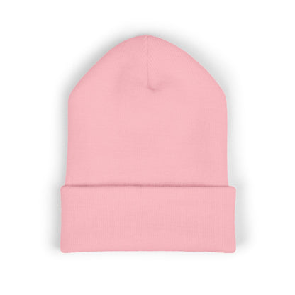 Mössa med uppvik – Babyrosa