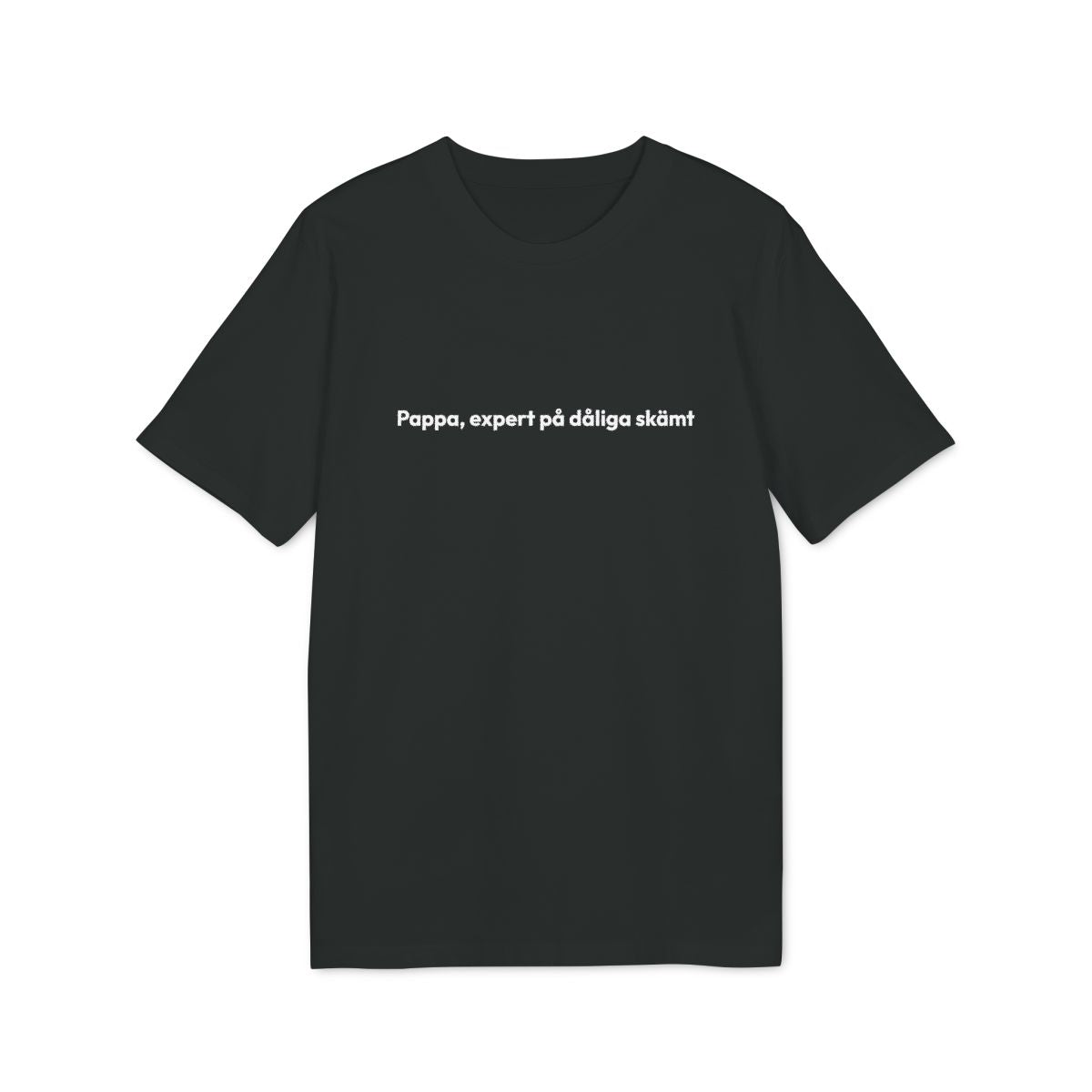 Pappa, expert på dåliga skämt t-shirt premium – Svart