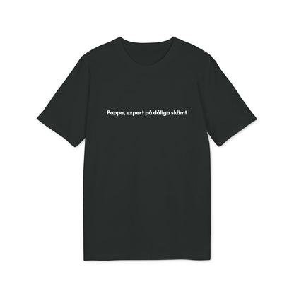 Pappa, expert på dåliga skämt t-shirt premium – Svart