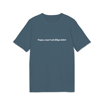 Pappa, expert på dåliga skämt t-shirt premium – Petrol