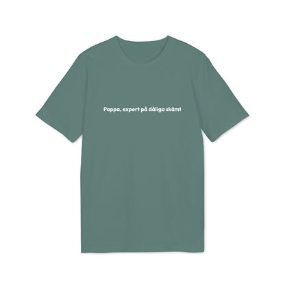 Pappa, expert på dåliga skämt t-shirt premium – Grön