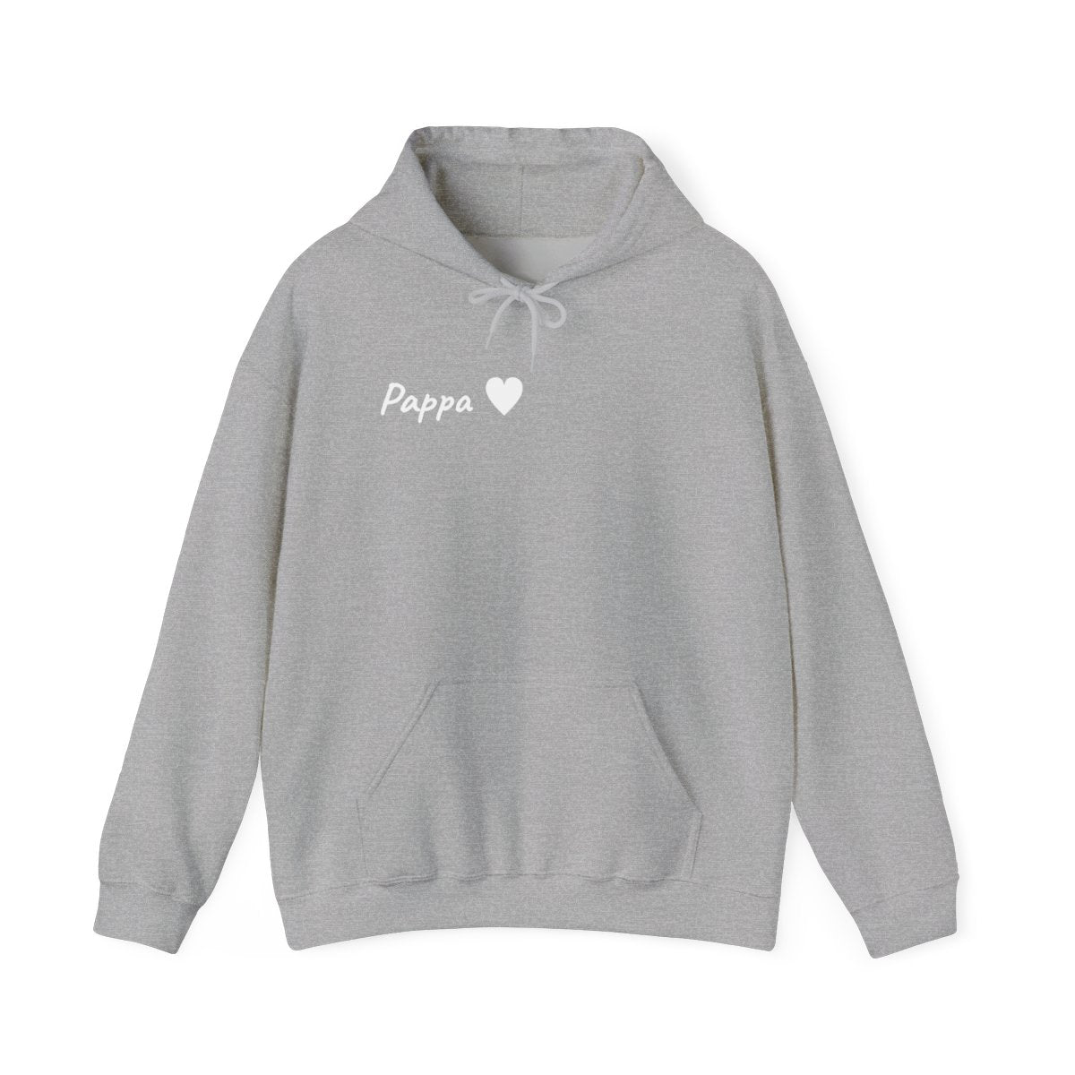 Pappa ♥ hoodie vuxen – Sportgrå