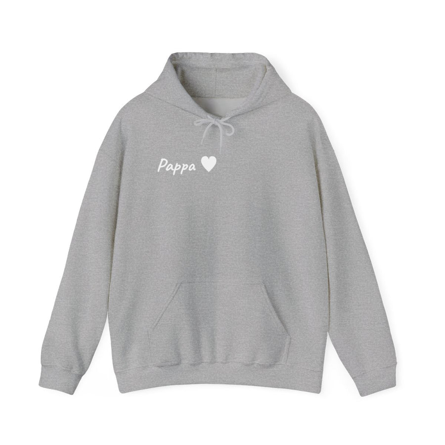 Pappa ♥ hoodie vuxen – Sportgrå