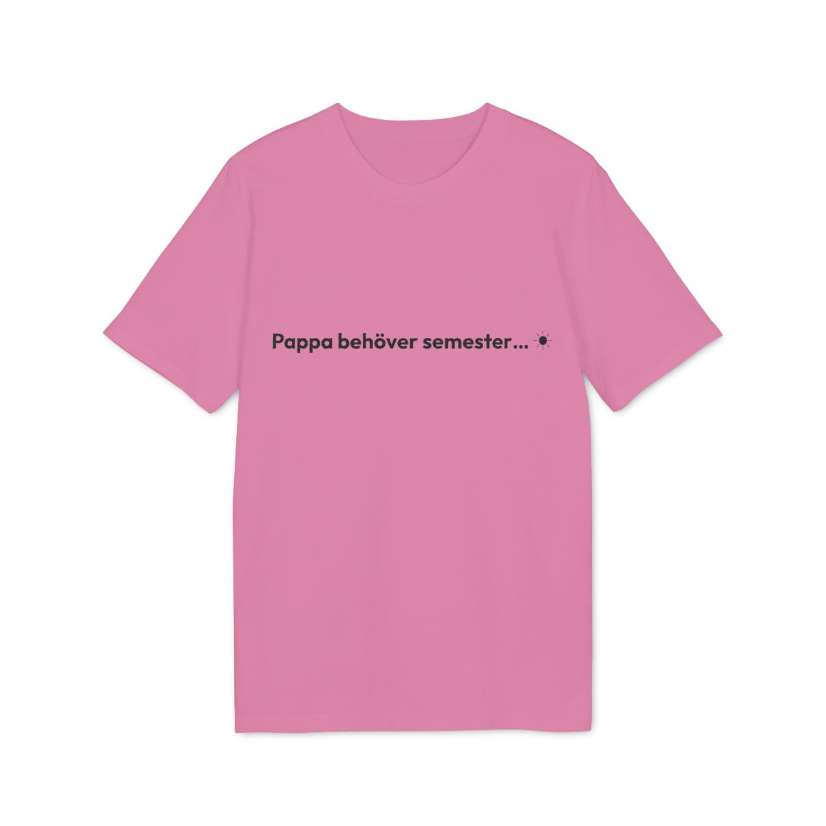 Pappa semester t-shirt premium – Ljusrosa