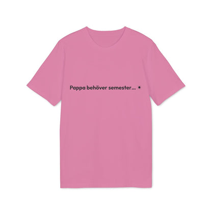 Pappa semester t-shirt premium – Ljusrosa