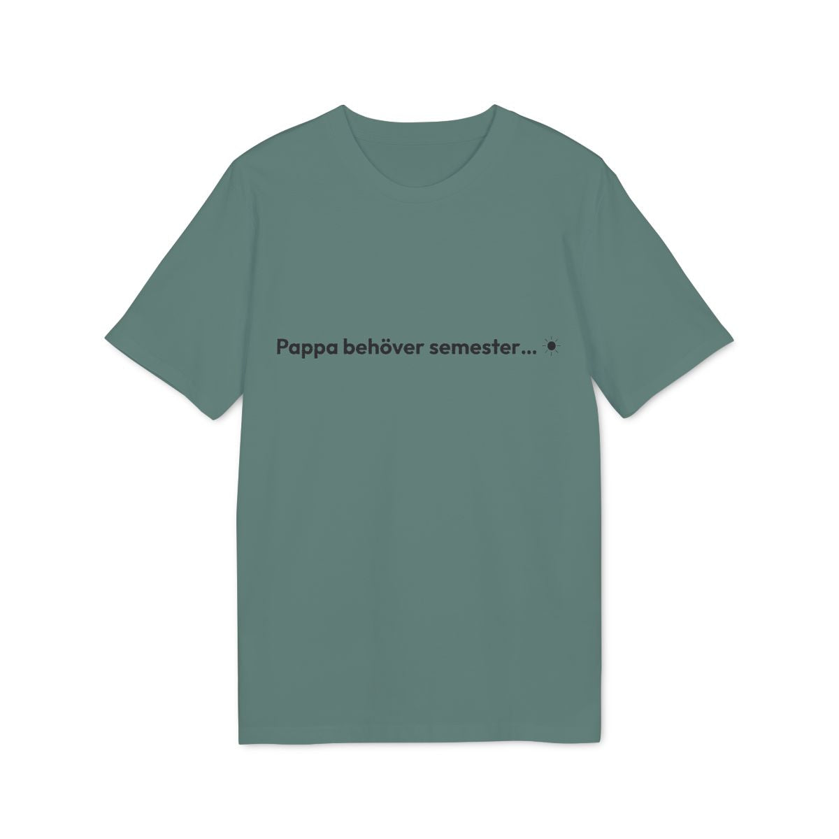 Pappa semester t-shirt premium – Grön