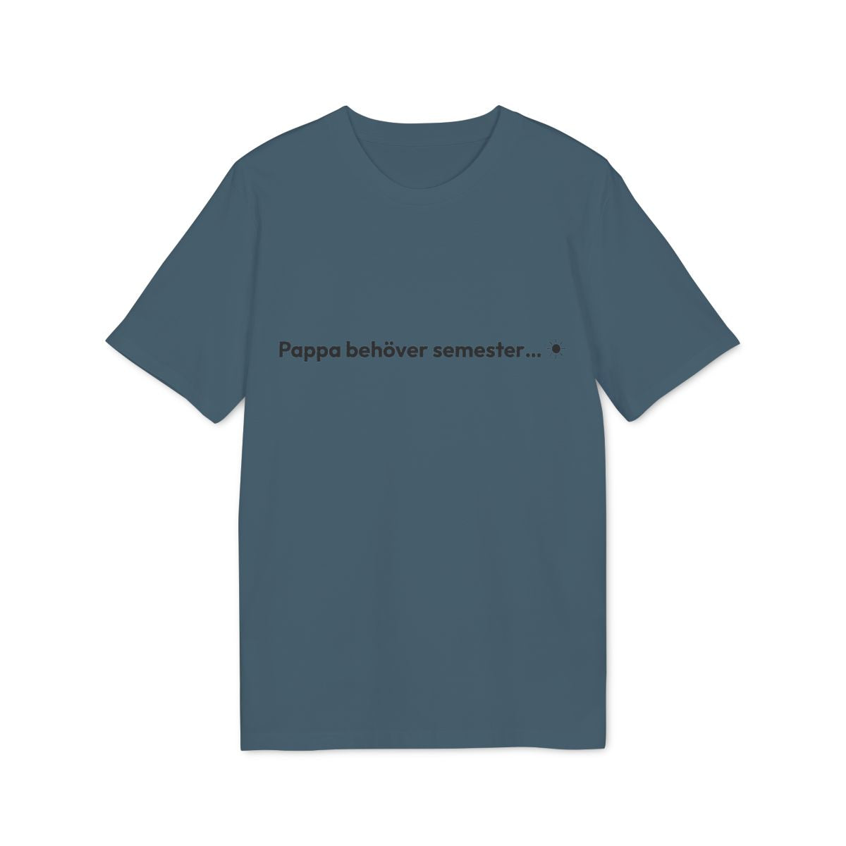Pappa semester t-shirt premium – Petrol